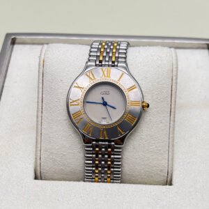 Cartier Vintage Must De Cartier 21 Stainless Steel × Yellow Gold Watch
