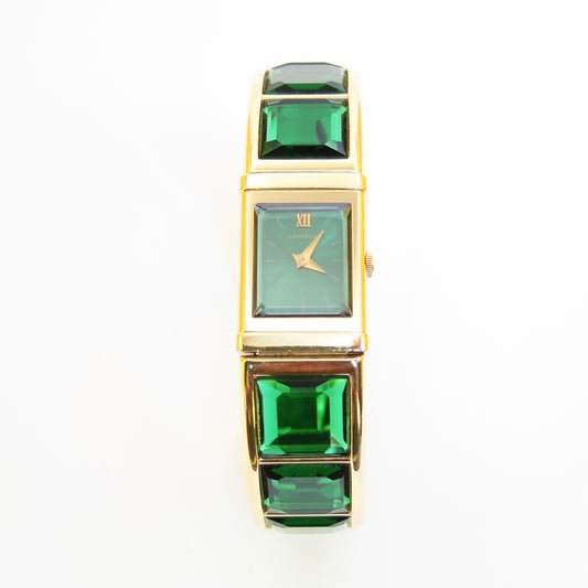 Seiko Vintage Lassale Green and Golden Quartz Watch