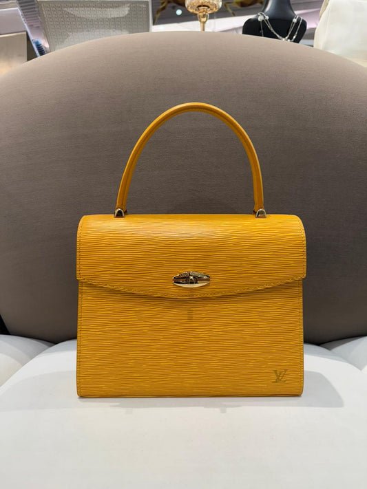 Louis Vuitton Vintage Epi Malesherbes Tassili Yellow Handbag