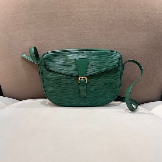 Louis Vuitton Vintage Jeune Fille Borneo Green Epi Shoulder Bag