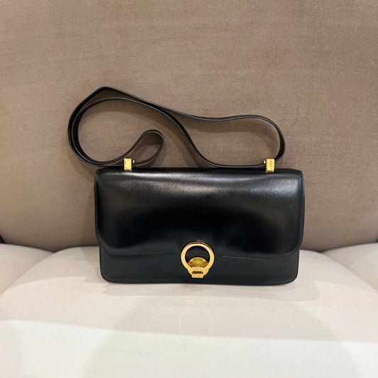 Hermes Vintage Ring Do Handbag With Adjustable Leather Strap