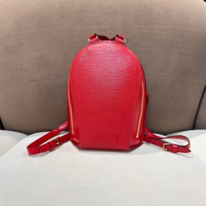 Louis Vuitton Vintage Epi Mabillon Castilian Red Backpack